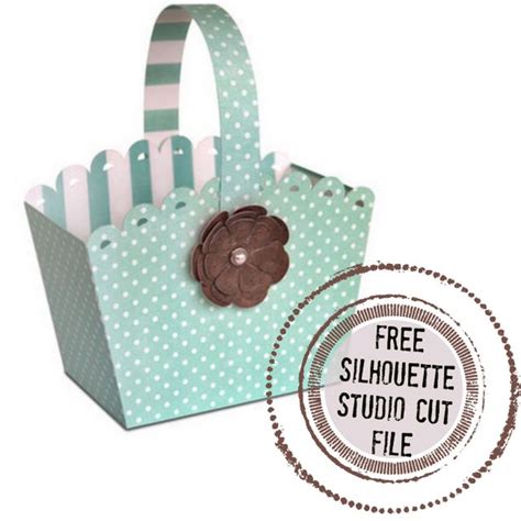 Free D Easter Basket Silhouette Design Silhouette School Easter