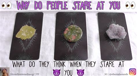 😈👀 Why Do People Stare At You 👀😈 And What Are They Thinking 🤭 🔮pick A Card Reading 🔮 And Messages