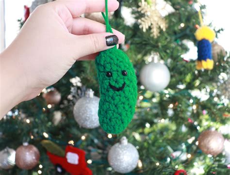 Crochet Pickle Ornament Pattern, Crochet Pickle Amigurumi, Crochet Pdf ...