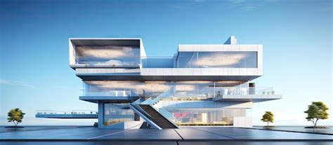 Premium AI Image | The modern style of the building depicted in