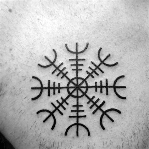 Tatouages Du Symbole Viking Aegishjalmur Et Leur Signification