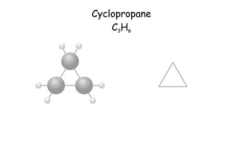 Complete Structural Formula Of Cyclopropane