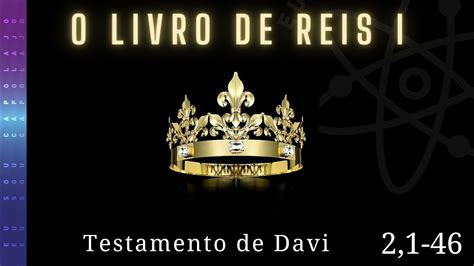 Carlos Bonne Livro Dos Reis Testamento De Davi Youtube