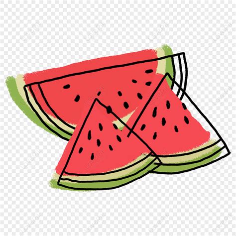pakwan slice cool cute cartoon fruit seasonprutas kumakain ng pakwan