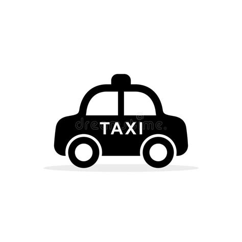 Taxi Icon Taxi Cab Symbol Flat Design Vector Illustration Stock Vector