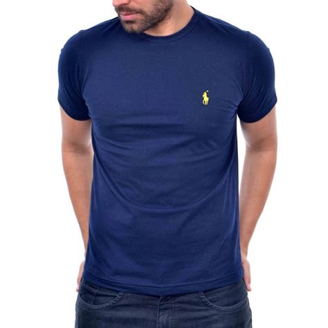 Camisa Camiseta Ralph Lauren Masculina Azul Marinho Basica R 6990