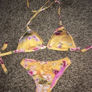 Swim Nice Blue Off Shoulder Bikini Set Poshmark