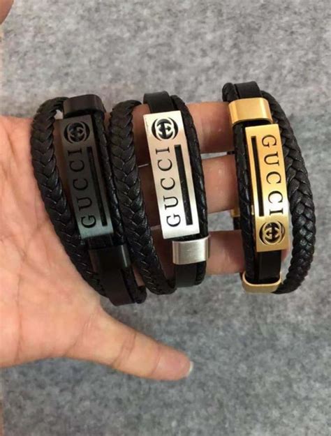 Pulseira Gucci Couro Legitimo E Metais De Qualidade Produto