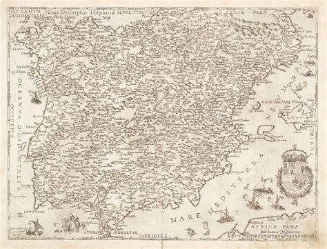 de Jode: Nova Descriptio Hispaniae, Spain - Portugal, 1578