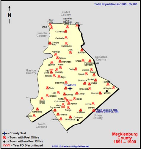 Mecklenburg County, NC - 1881 to 1890