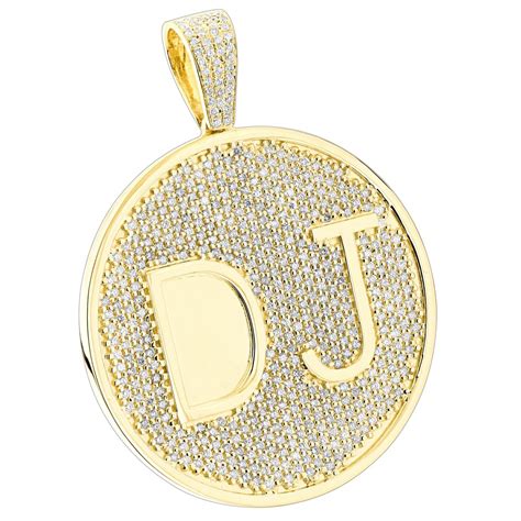 Men's Diamond Pendant 6.5ct in 10K Gold - Men's Diamond Pendants ...