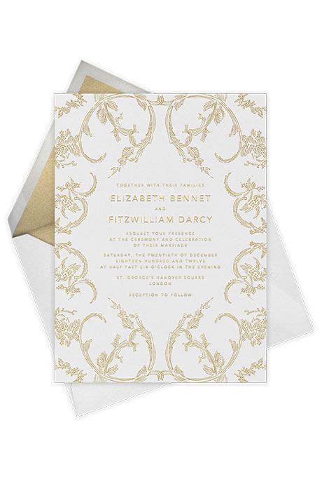 Wedding Invitations with Gold Foil Details