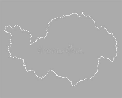 Map of Lower Bavaria stock vector. Illustration of vector - 142848520