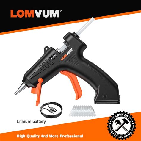 Lomvum Hot Glue G Un Cordless Lithium Electricity Hot Melt Glue G Un Household Rubber Rob