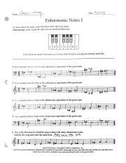 Understanding Enharmonic Notes: A Guide to Identifying and | Course Hero