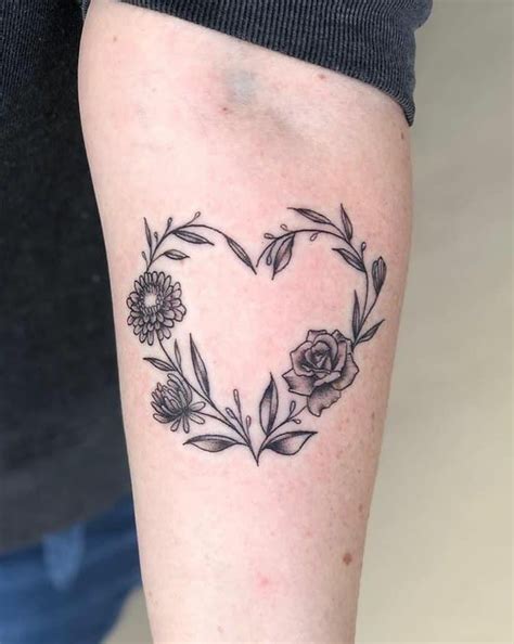 Pretty Flower Heart Tattoos You Must Try Style Vp