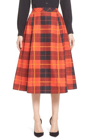 Kate Spade New York Kate Spade New York Woodland Plaid Midi Skirt