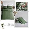 Amazon MILDLY Duvet Cover Queen Size Super Soft Olive Green