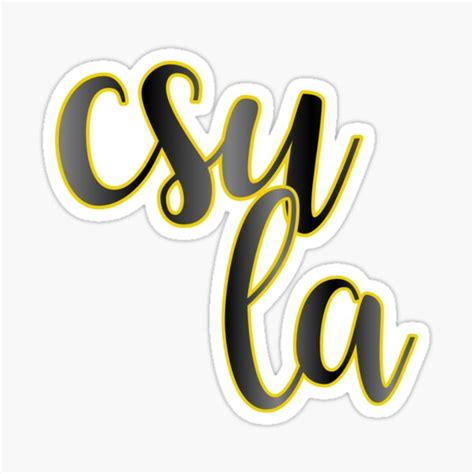 "csula logo" Sticker for Sale by norcalkara | Redbubble