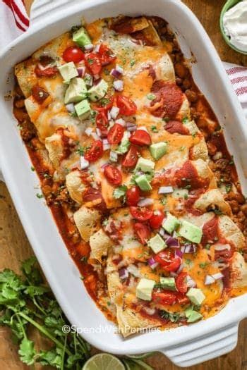 Beef Enchilada Casserole A Crowd Pleaser Spend With Pennies Beef