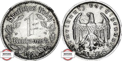 Deutschland Reichsmark E J Kursm Nze Aus Dem Dritten Reich