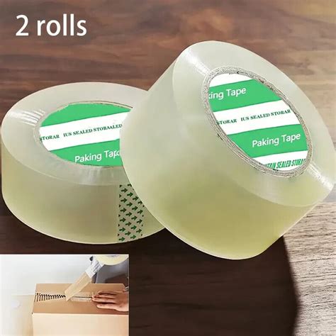 Rolls Carton Sealing Clear Packing Tape Box Shipping Mil X