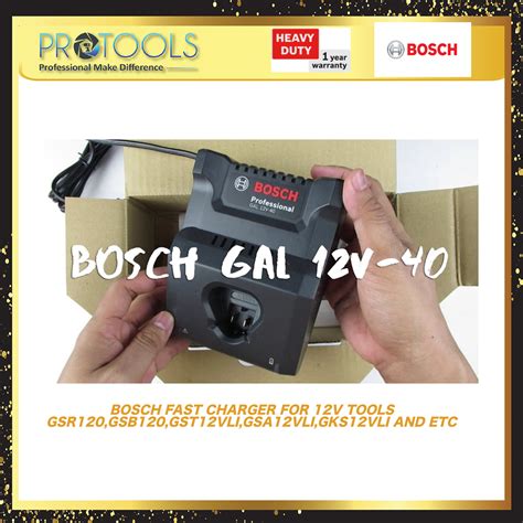 Bosch Battery Charger Gal V Gba V Ah Starter Set With