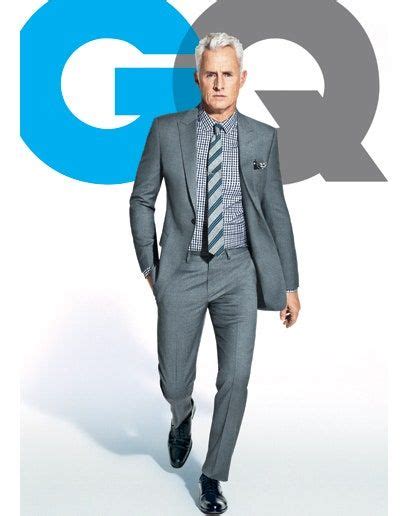 The Gq Guide To Mad Men John Slattery Grey Suit Men Gq Style Magazine