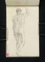 A Nude Man Standing Seen From Behind Right Arm Upraised Joseph