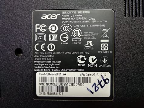 Need of Acer Aspire V5-573g-74508G1Takk replacement motherboard or ...