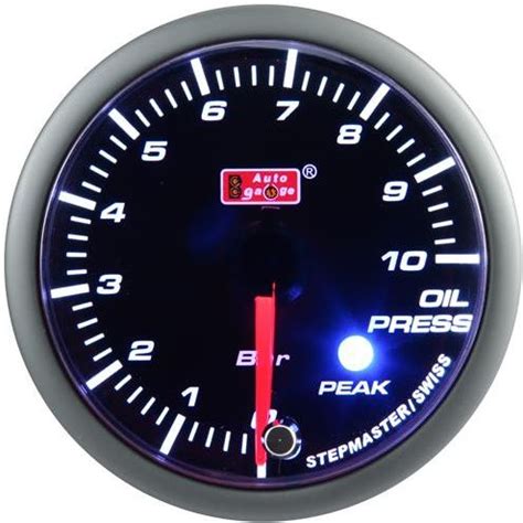 Auto Gauge Wskaźnik Ciśnienie Oleju Smoke Peak Agopsmblswl270 Pk