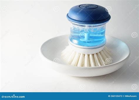 Soap Dispensing Brush Stock Photo Image Of Housework 260120472