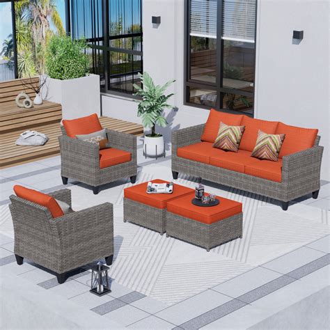 Ovios 5 Piece Sofa Seating Group With Cushions And Reviews Wayfair