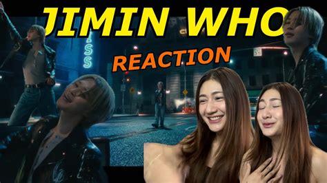 지민 Jimin Who Official MV REACTION Jimin Who Jimin MUSE 지민