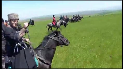 Конный переход а.Ново-Хумаринский Хумара. #ХабезТВ #адыгэ #черкесы ...