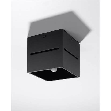 Czarny Plafon Lobo SL 0207 Sollux Lighting