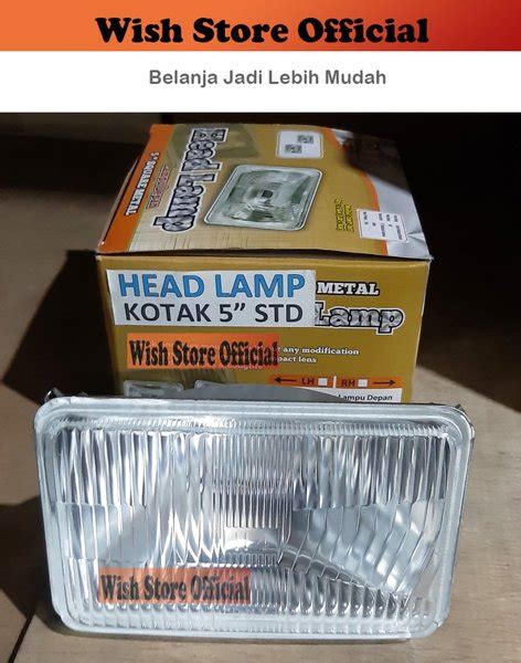 Jual Lampu Head Lamp Headlamp Universal Kotak 5 5 Inch Lampu Depan