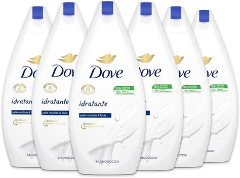 Dove Bagnodoccia Idratante Con Idratante Dermo Naturale Pelle