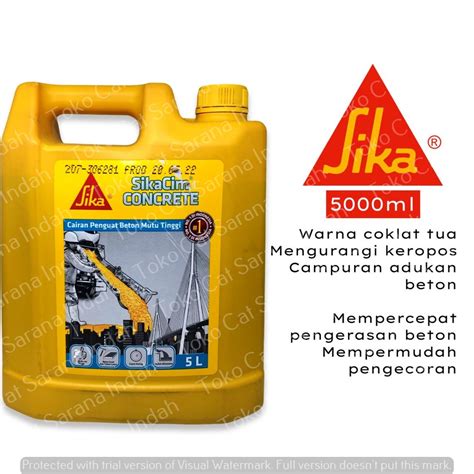 Jual Sika Concrete Additive L Cairan Pengeras Beton Pengeras Cor