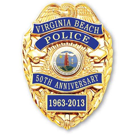 50th Anniversary Commemorative Badge - Virginia Beach Police Foundation