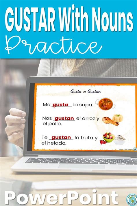 Spanish Gustar With Nouns Digital Practice And Worksheet Editable