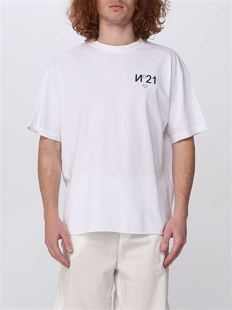 N° 21 T Shirt For Man White N° 21 T Shirt F0116331 Online On