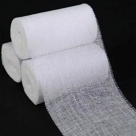 Long Stretch Compression White Cotton Bandage For Hospital Packet At