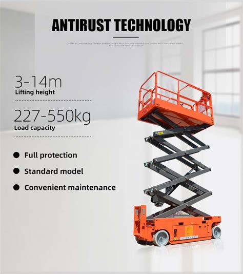 Battery Powered Mobile Electric Self Propelled Hydraulic Scissor Lift