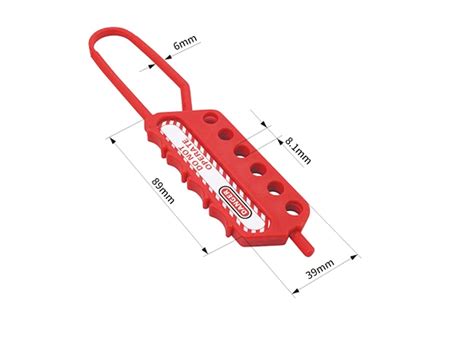 PP Non Conductive Safety Nylon Lockout Hasp 6 Holes