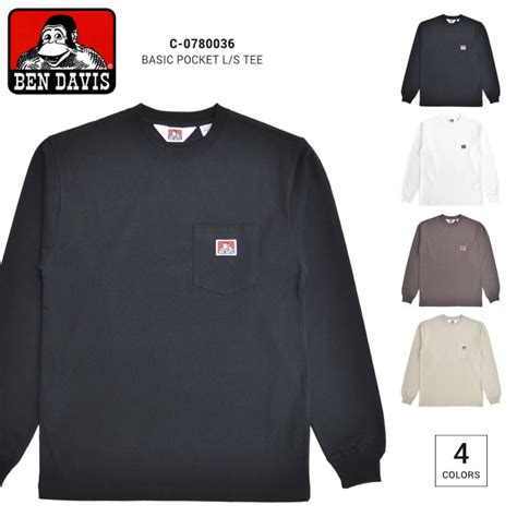 BEN DAVIS ベンデイビス ロンT BASIC POCKET L S TEE 長袖 Tシャツ ポケT カットソー トップス メンズ