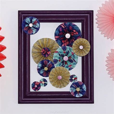 DIY une déco murale de rosaces en papier Projet DIY Purple Jumble