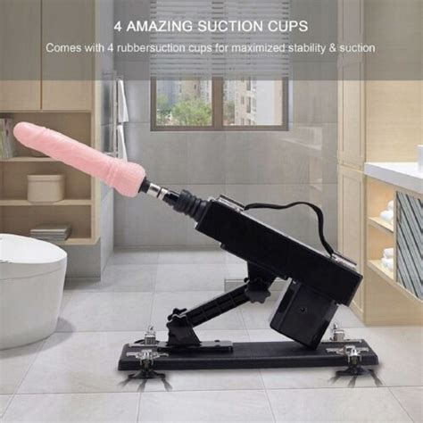 SEX MACHINE TELESCOPIC REALISTIC THRUSTING DILDO DONG VIBRATOR SEXY TOY