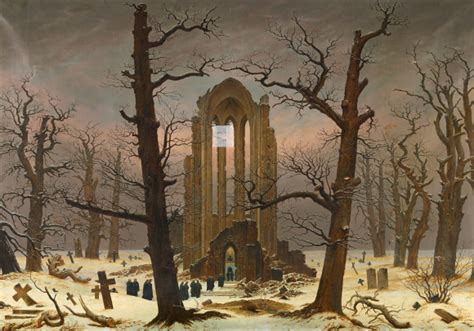 Claustro Del Cementerio En La Nieve Caspar David Friedrich Historia