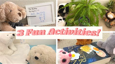 3 Activities To Do With Stuffed Animals Youtube